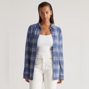 Quince Stretch Sweater Fleece Shirt Size XS